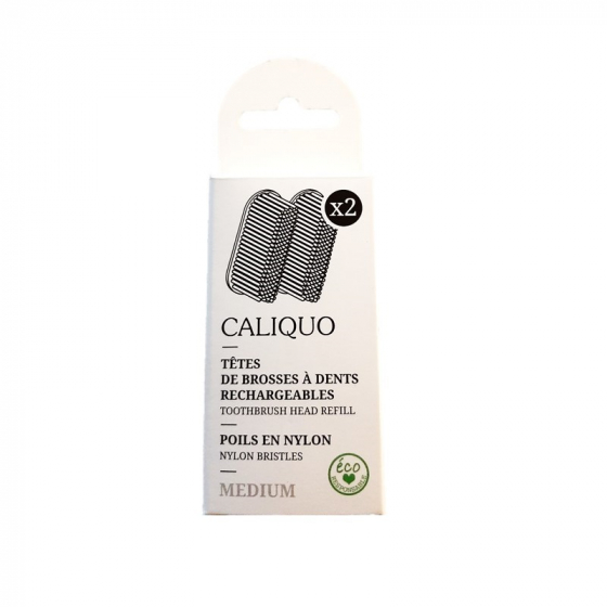 Lot de 2 recharges pour brosses à dents - medium