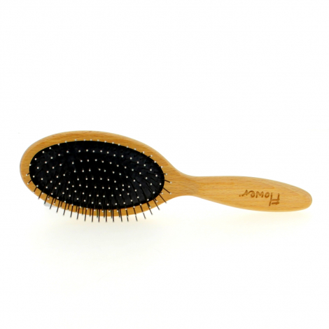 Brosse large pneumatique hêtre ciré