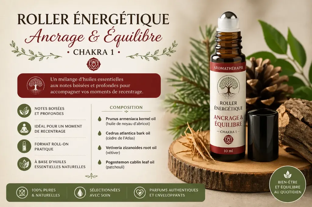 Roller Énergétique : Ancrage et Équilibre - chakra 1