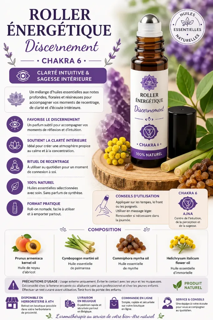 Roller Énergétique : Discernement - chakra 6